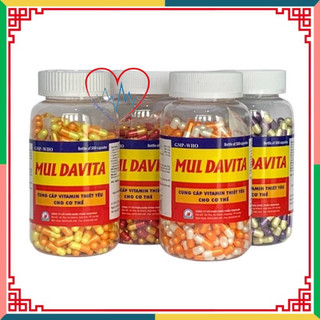 Vitamin Muti  MUL DAVITA Vinaphar -  (Chai 500 Viên) - Tăng Sức Đề Kháng , Chống Suy Nhược Cơ Thể