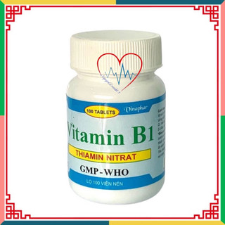 VITAMIN B1 - Chai 100 viên - Hỗ trợ trong các trường hợp đau nhức dây thần kinh