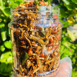 Cá cơm mờm sữa rim đậu phộng hủ 300gram