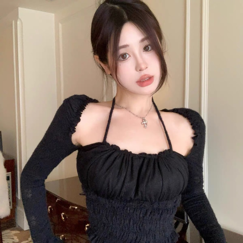 [Minions Clothing] Áo yếm len Quảng Châu chất len lông chun co giãn freesize 11033