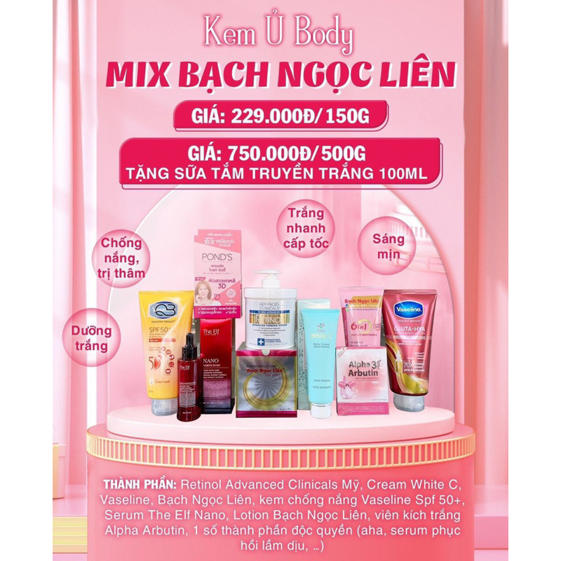 KEM Ủ BODY MIX BNL SIZE 1 KG