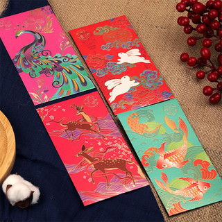 Bao lì xì chim, thỏ, công LC21( 6cái /1 set)