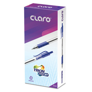 Bút bi claro trion grip rt 0.7mm xanh