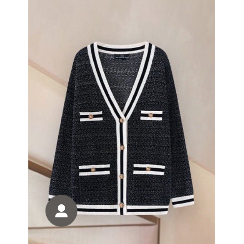 Pass áo cardigan tingoan đen