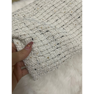 dạ tweed phẩy kim sa cao cấp