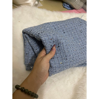 dạ tweed phẩy kim sa cao cấp