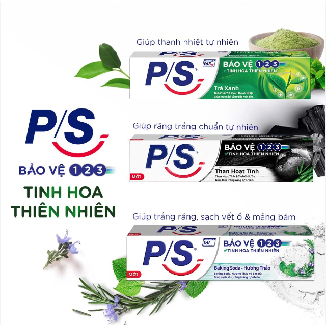 Kem Đánh Răng P/S Than Hoạt Tính Trắng Răng Tự Nhiên