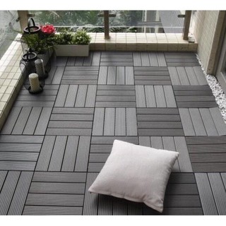 Combo 10 Tấm Vỉ Gỗ Lót Sàn chống nóng ban công chống trơn - Vỉ gỗ nhựa lót sàn nhà tắm ban công sân thượng ngoài trời