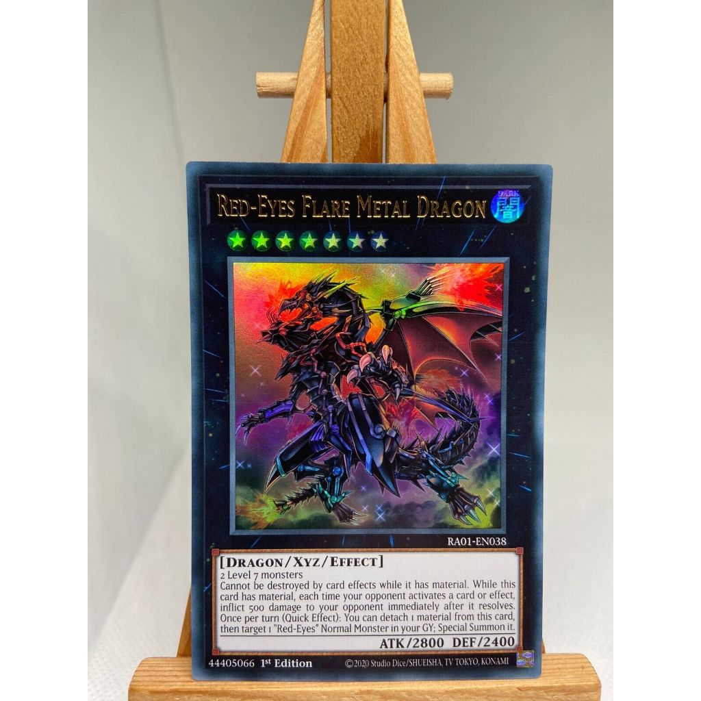 Thẻ Bài Yugioh Monster Red-Eyes Flare Metal Dragon - RA01-EN038