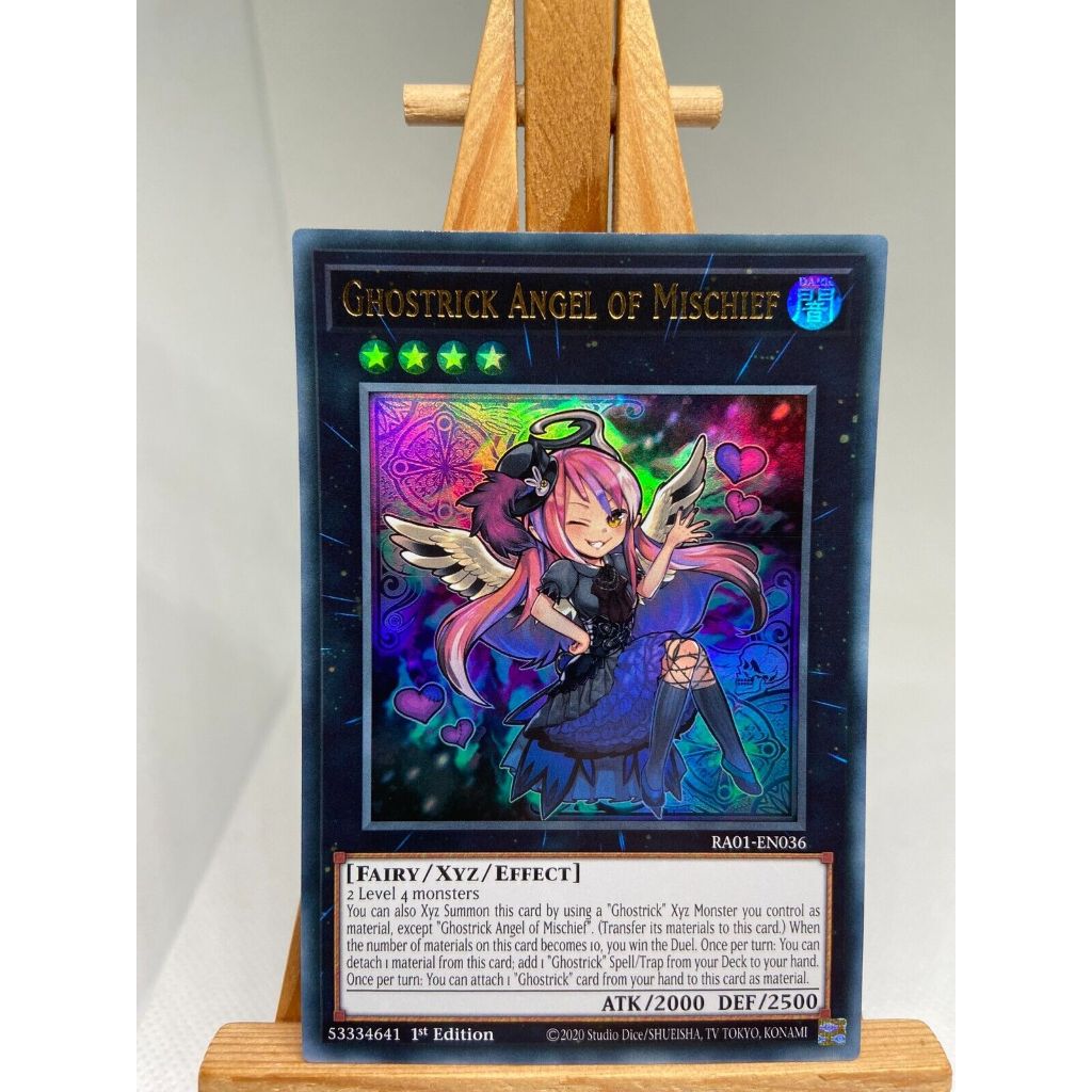 Thẻ Bài Yugioh Monster Ghostrick Angel of Mischief - RA01-EN036