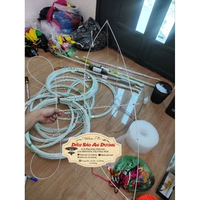 Combo 10m cap quang làm diều mini