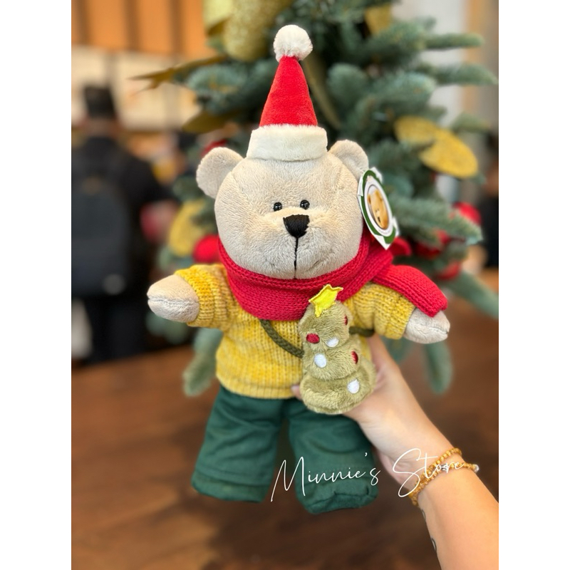 Gấu Starbucks Bearista Bear Holiday Theme With Tree Bag