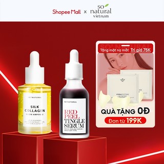 Combo Dưỡng Da Red Peel 35ml Và Silk Collagen Ampoule Chính Hãng So Natural