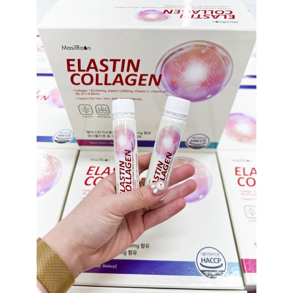 SN0793 - Full hộp 30 chai Elastin Collagen Masilraon lt 1 tháng tặng 1 serum