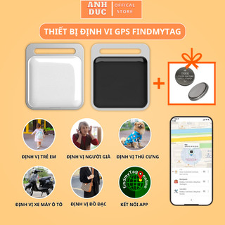 Thiết Bị Định Vị GPS FindmyTag -Định Vị Toàn Cầu,Định Vị Xe Máy,Người Già,Trẻ Nhỏ,Đồ Đạc,Thú Cưng (Tặng Pin Và Móc Treo)