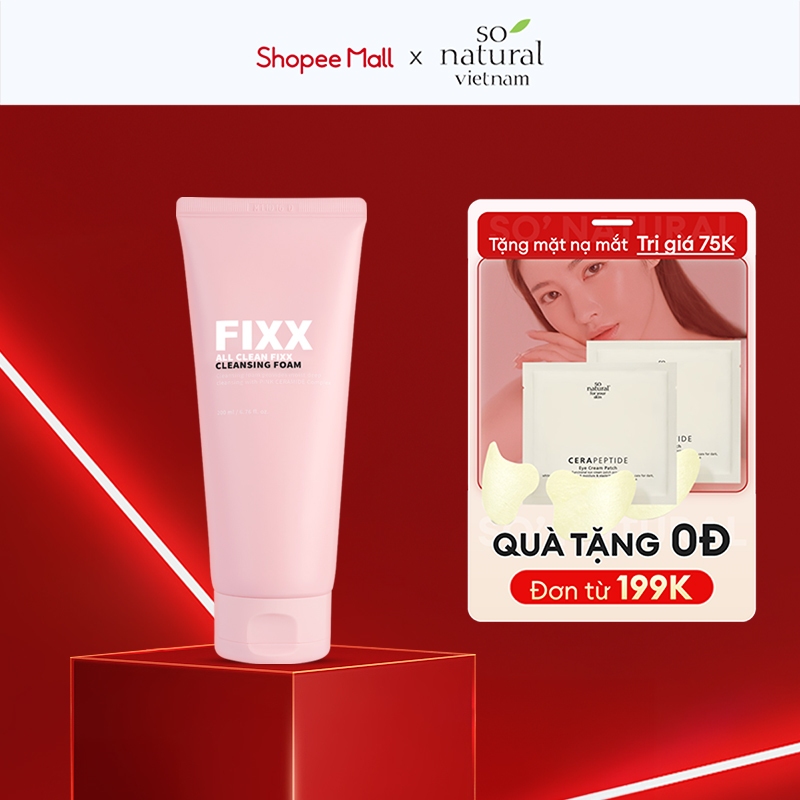 Sữa rửa mặt Pink All Clean Fix So'Natural 200ml