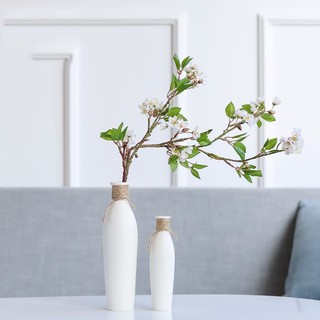 Bình gốm sứ trắng dài decor trang trí nhà cửa