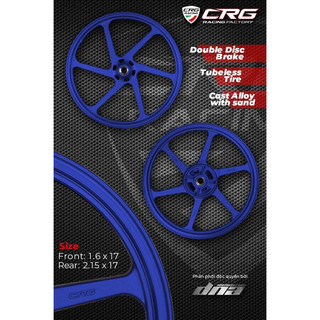 Mâm crg 6 cây cho ex150 155 kèm đĩa sau