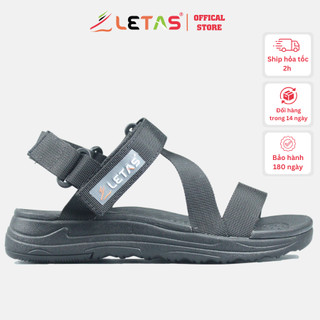 Sandal Nữ Letas IP 68 nhẹ nhanh khô màu đen full
