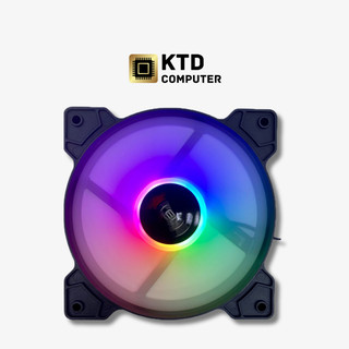 Quạt Tản Nhiệt, PC RGB Led 12Cm, Sáng Viền Cắm Trực Tiếp Không Cần Hub