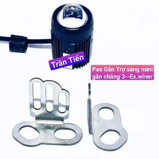 Pat gắn trợ sáng bi mini ngay ốc chân phuộc