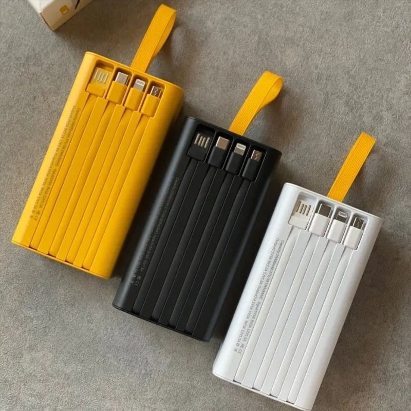 Sạc Dự Phòng Trong Suốt 10.000 - 20.000mAh Với 2 Cổng Sạc Nhanh 22.5w và PD 20W Kèm 4 Dây Sạc Màn Hình LED PKDT BD STORE