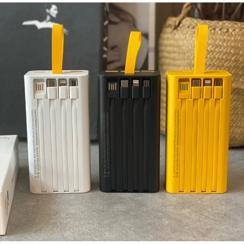 Sạc Dự Phòng Trong Suốt 10.000 - 20.000mAh Với 2 Cổng Sạc Nhanh 22.5w và PD 20W Kèm 4 Dây Sạc Màn Hình LED PKDT BD STORE