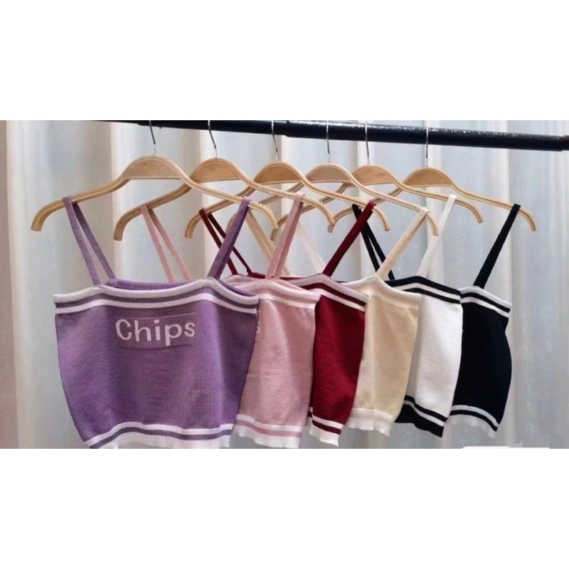 Áo croptop len dệt kim