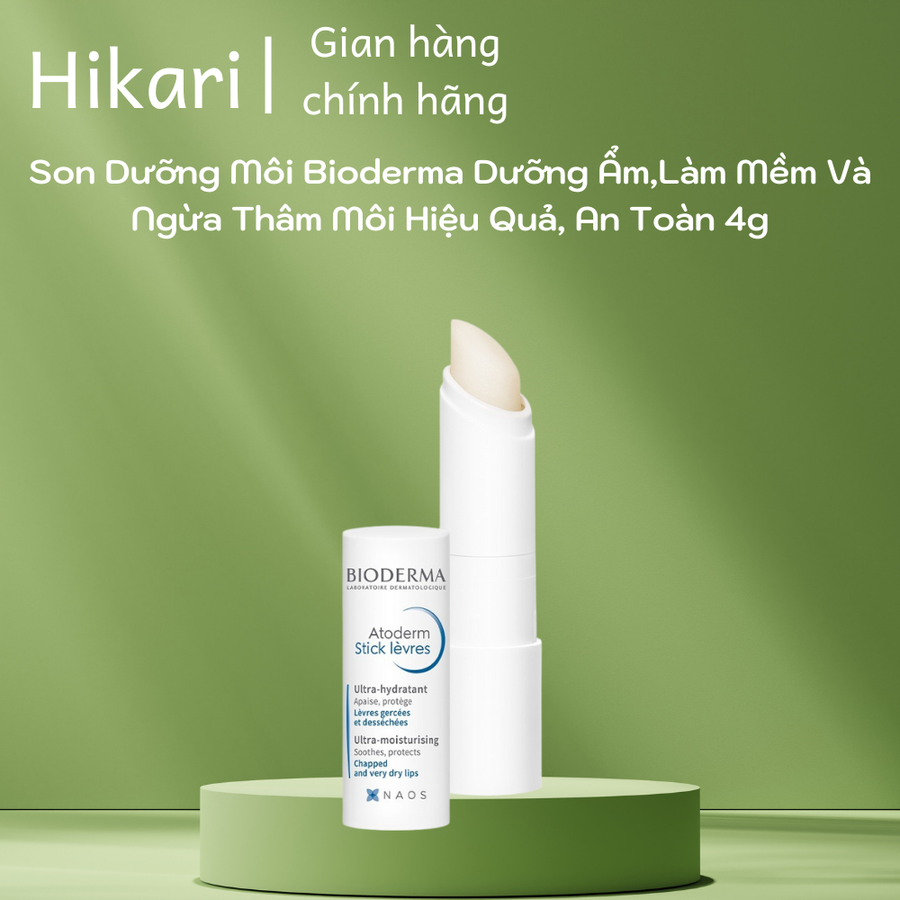 Son Dưỡng Môi Bioderma Dưỡng Ẩm,Làm Mềm Và Ngừa Thâm Môi Hiệu Quả, An Toàn 4g