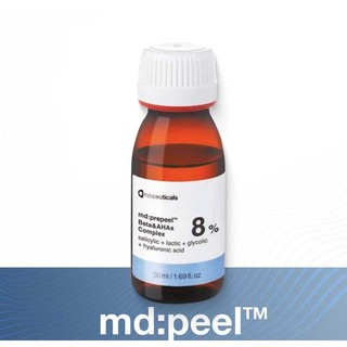 Md:ceuticals Md Prepeel Beta & AHAs Complex 8% 50ml - Dung dịch kiểm soát bã nhờn và mụn kích ứng trên da
