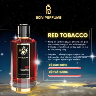 Nước hoa nam mancera red tobbaco 10ml