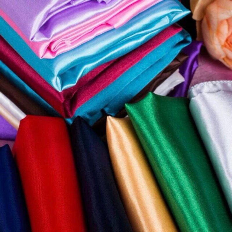 Sỉ Vải Lụa Vải Phi Bóng Cứng loại rẻ nhiều màu(chỉ bán từ 10mét trở lên)