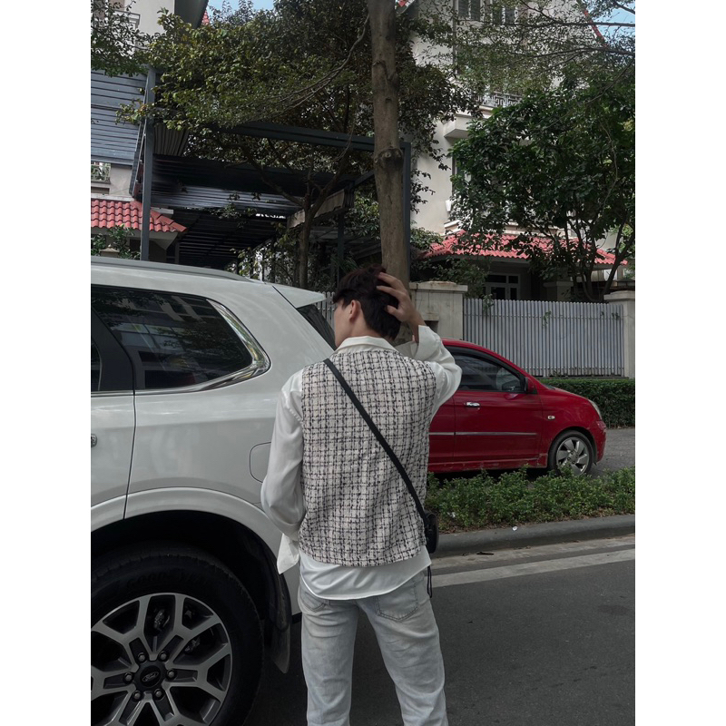 ÁO KHOÁC CỔ V KHÔNG TAY NAM TENPO | ÁO GILE DẠ