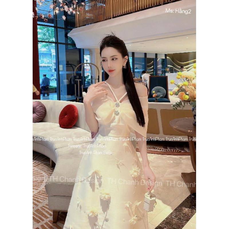 Váy đầm tafta phối tơ cao cấp dự tiệc đi chơi đều xinh.