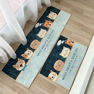 Bộ 2 thảm trải sàn nhà bếp