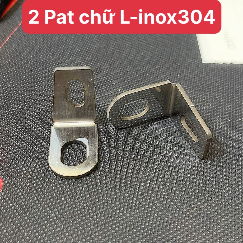 Pat gắn trợ sáng chân gương thẳng kiểu mới  inox304