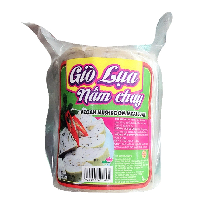 Giò Lụa Nấm Chay Âu Lạc 500g - Đông Lạnh