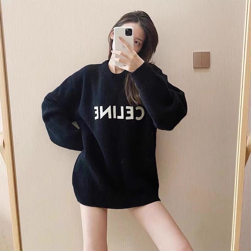 Áo Len CELINE Nam Nữ in chữ CELTNE cực đẹp, Form dáng OverSize phong cách Hàn Quốc. ONLY24.Store