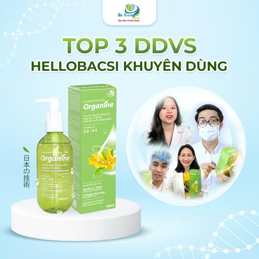 [Quà Tặng] Dung Dịch Vệ Sinh Thảo Dược Organine 3in1 Sáng Hồng, Mềm Mịn, Kháng Khuẩn Tự Nhiên Tất Thành Pharma