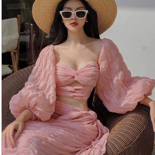  Sét bikini xốp 3 món V2 - Maxi ngọc lan