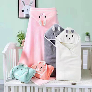 Khăn ủ quấn bé sơ sinh hình thú/ khăn choàng nhung cho bé sơ sinh