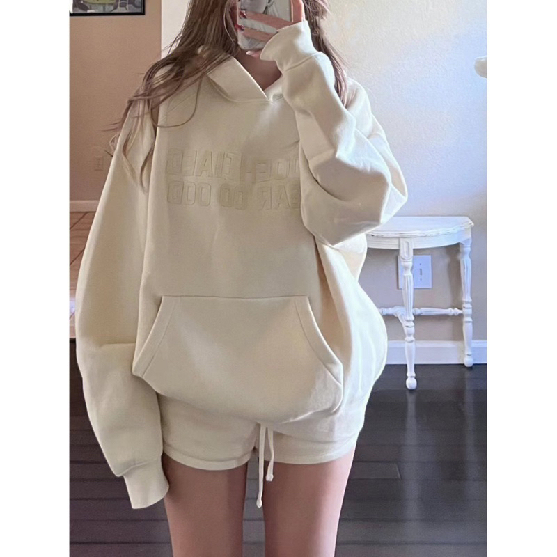 Áo hoodie nỉ có mũ unisex dày dặn 2 lớp form rộng, áo sweater nỉ lót lông basic phong cách Hàn Quốc SP66