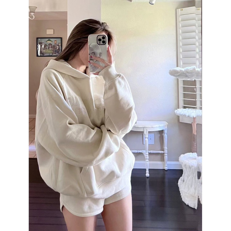 Áo hoodie nỉ có mũ unisex dày dặn 2 lớp form rộng, áo sweater nỉ lót lông basic phong cách Hàn Quốc SP66