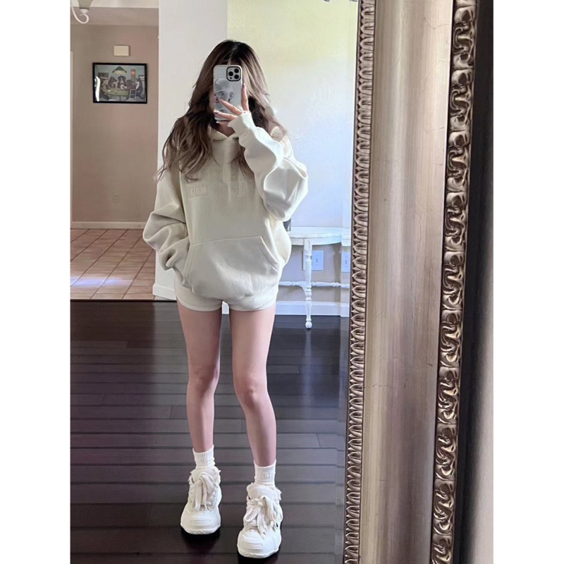 Áo hoodie nỉ có mũ unisex dày dặn 2 lớp form rộng, áo sweater nỉ lót lông basic phong cách Hàn Quốc SP66