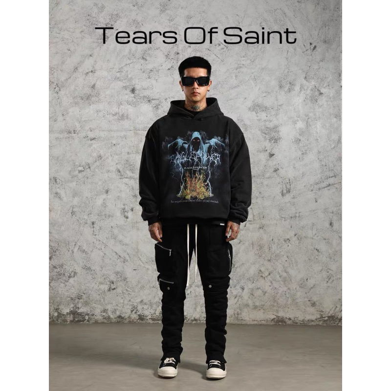 Quần Cargo - Tear of Saint - kaki Túi hộp khoá zip new2020