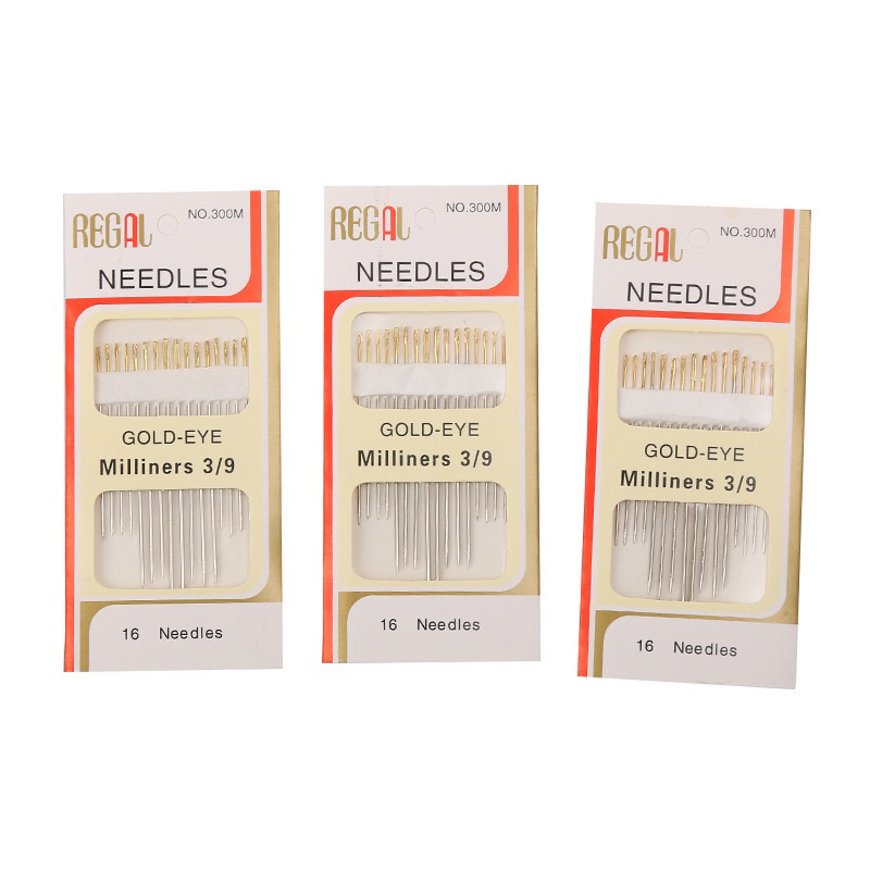 Set 16 kim thêu/ kim may đuôi vàng nhiều kích thước