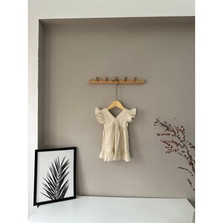 Váy đầm cánh tiên cổ tim cho bé gái từ 1 đến 6 tuổi