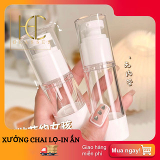 Chai hút chân không 20ML - Chai chiết sữa tắm lotion.