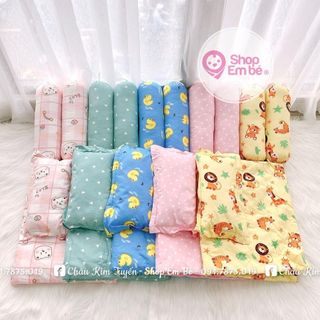 Bộ nệm gối cho bé mina - mẫu họa tiết ngẫu nhiên