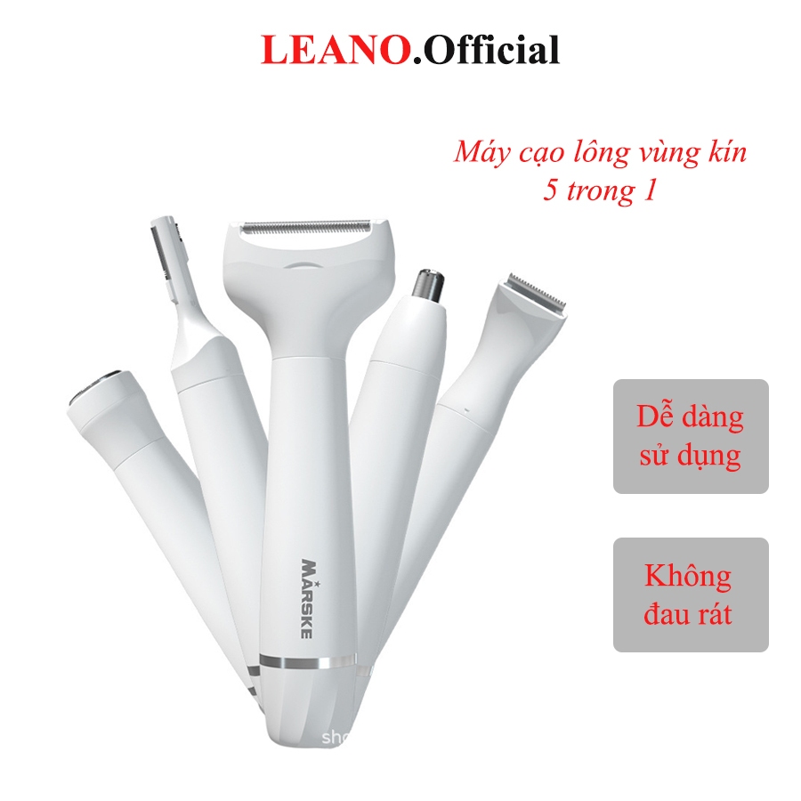 Máy cạo lông vùng kín LEANO 5 chức năng không gây đau rát khi sử dụng